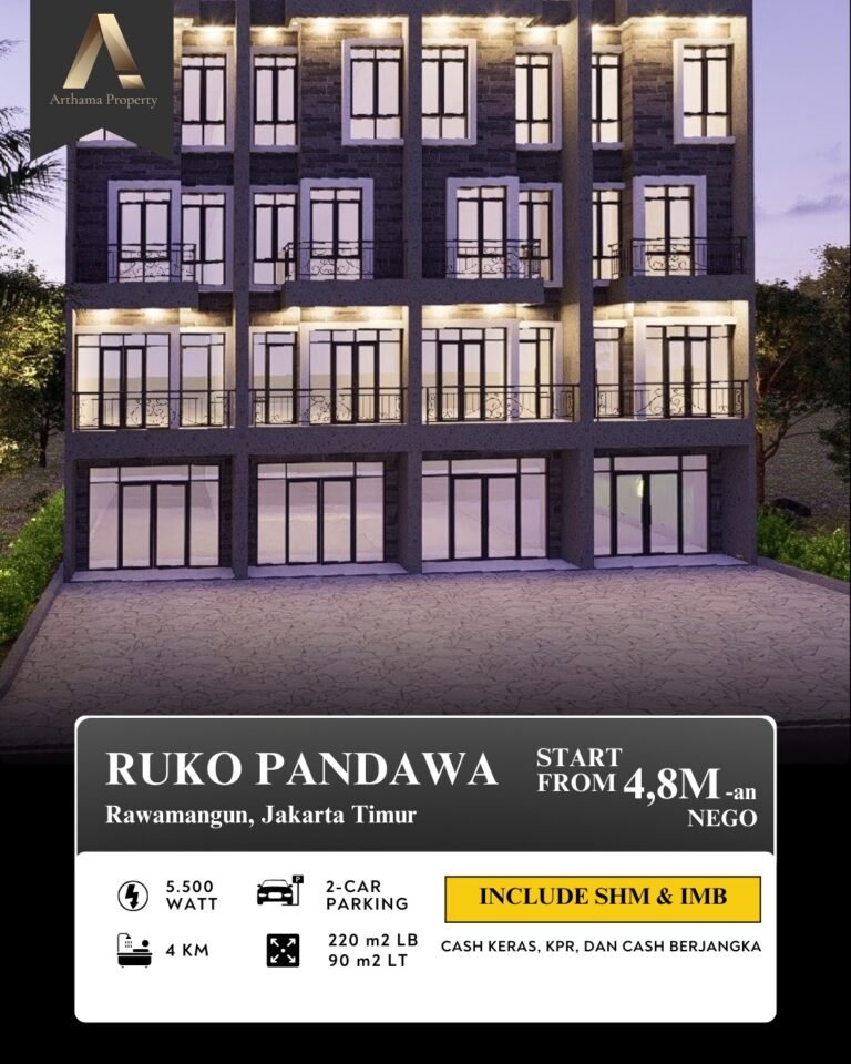 ruko pandawa-harga