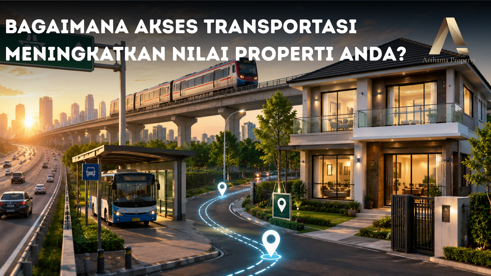 akses transportasi meningkatkan nilai properti
